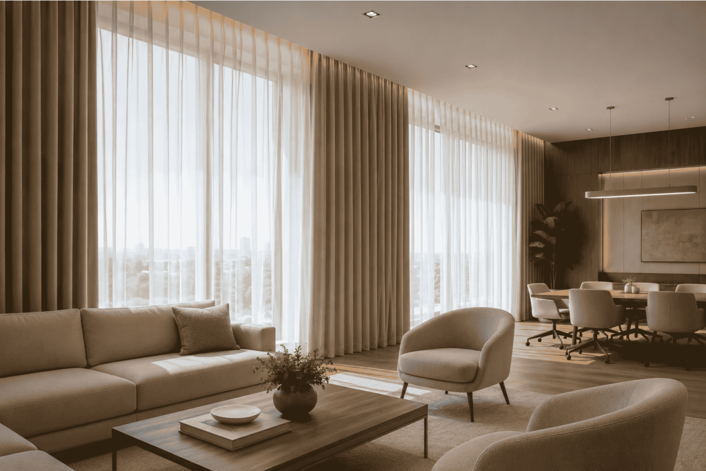 cortinas para proyectos residenciales y corporativos