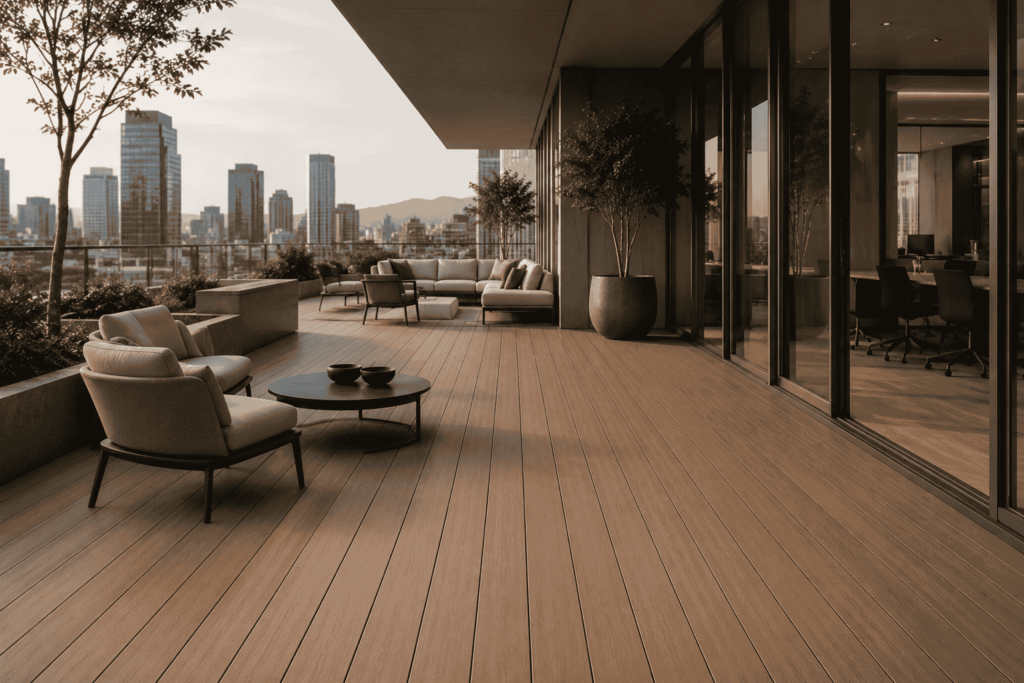 deck para terrazas y amenidades residenciales